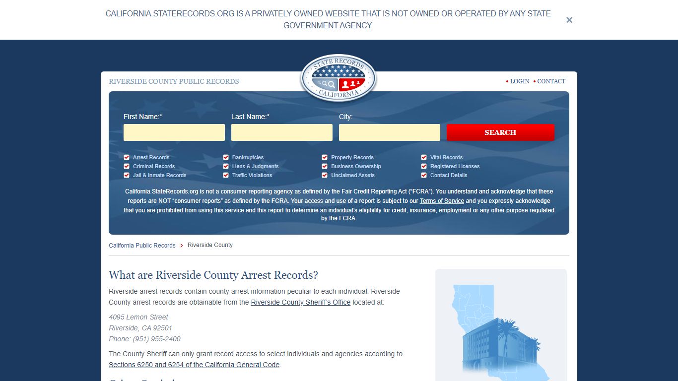 RIVERSIDE COUNTY PUBLIC RECORDS - StateRecords.org